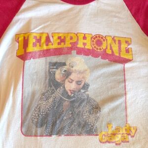 Lady Gaga VINTAGE & RARE XXL  Telephone Fame Monster Album Graphic T-Shirt